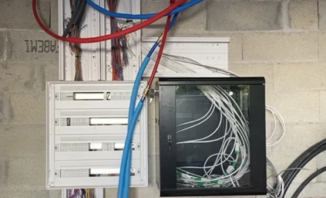 Câblage de la baie informatique dans une maison neuve à Valence
